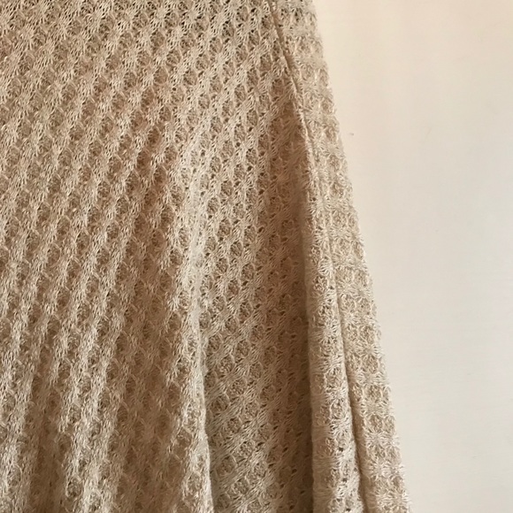 Jolie Scoop Neck Waffle Knit Cropped Sweater Top - Picture 8 of 8